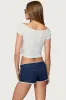 Perry Floral Boat Neck Top sold by Edikted