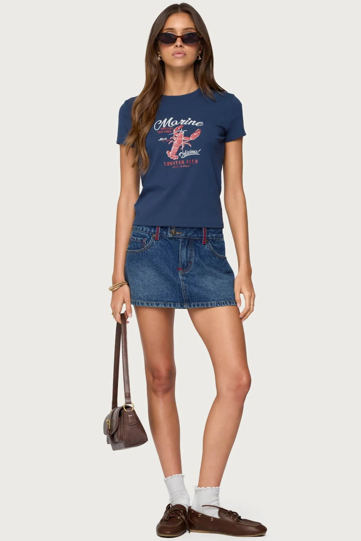 Lobster Club T Shirt sold by Edikted product image thumbnail 2