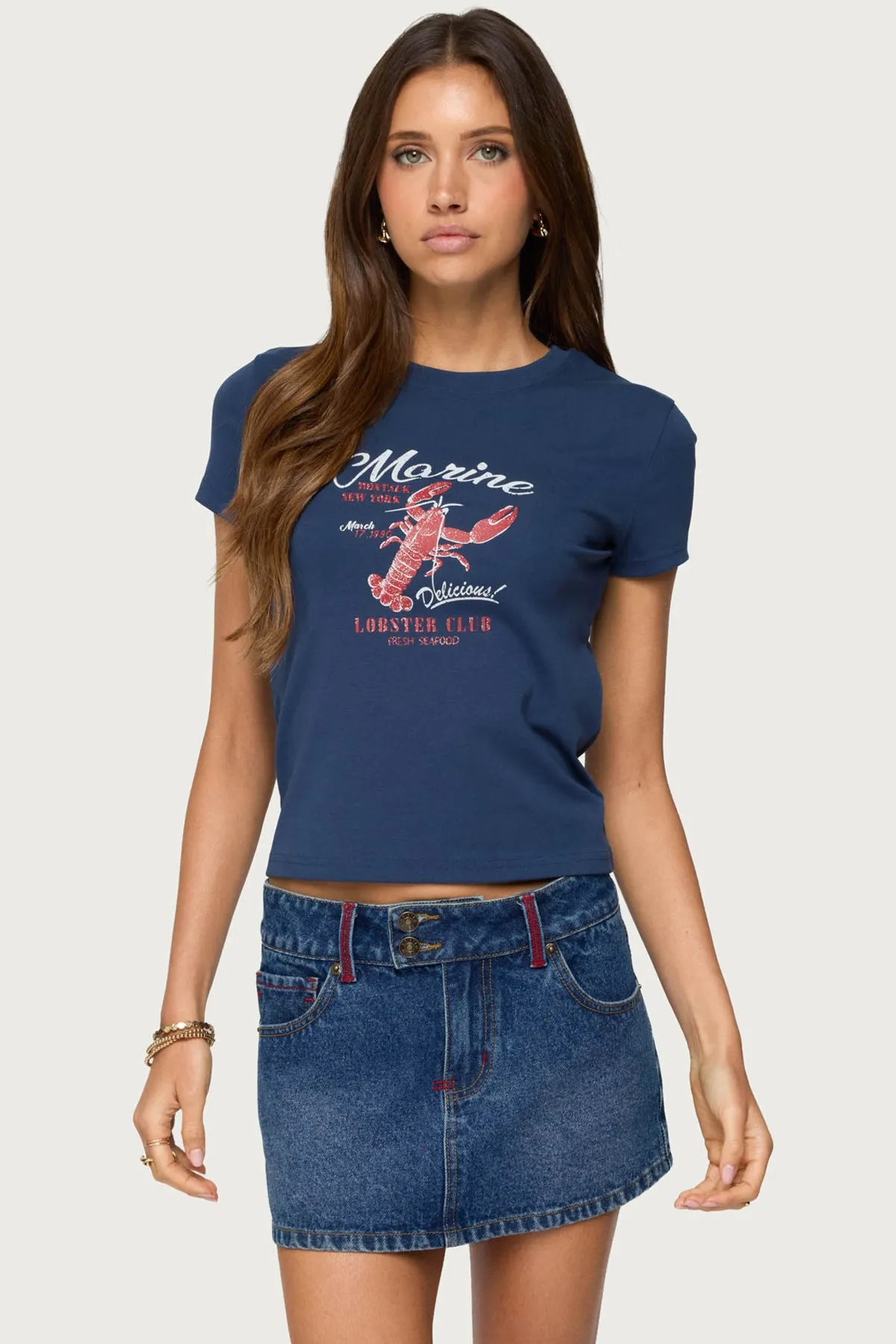 Lobster Club T Shirt sold by Edikted