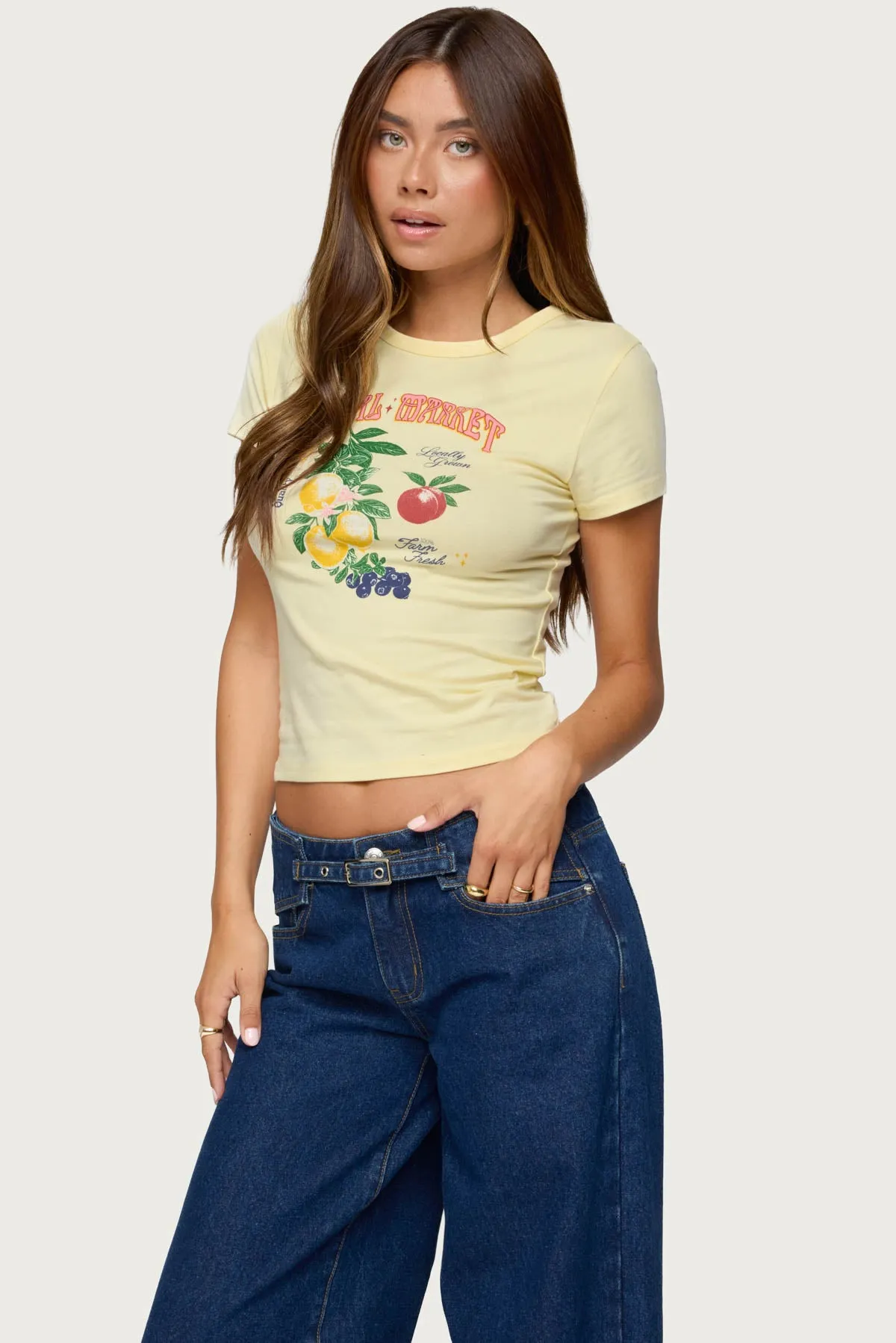 Local Market Graphic T Shirt sold by Edikted product image thumbnail 3