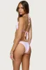 Jayla Striped Triangle Bikini Top sold by Edikted