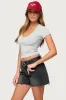 Moraya V Neck T Shirt sold by Edikted