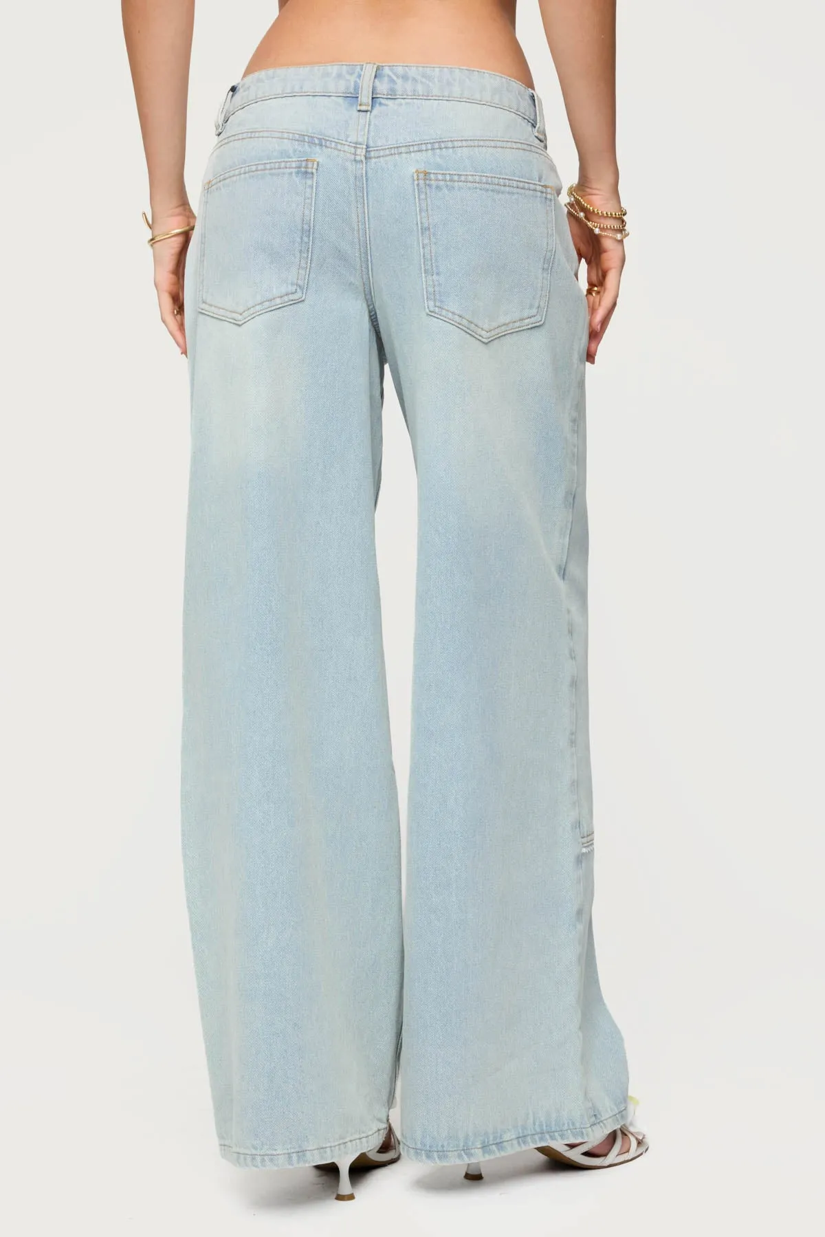 Teela Lacey Low Rise Carpenter Jeans sold by Edikted product image thumbnail 5