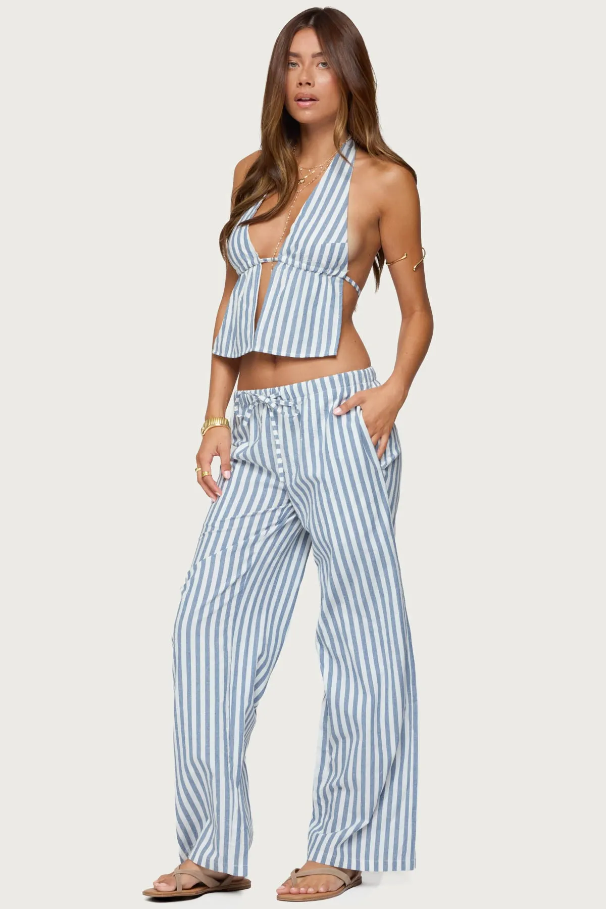 Macey Striped Pants sold by Edikted product image thumbnail 3