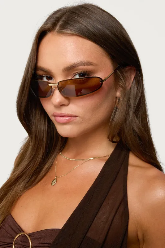 Golden Era Oval Sunglasses sold by Edikted