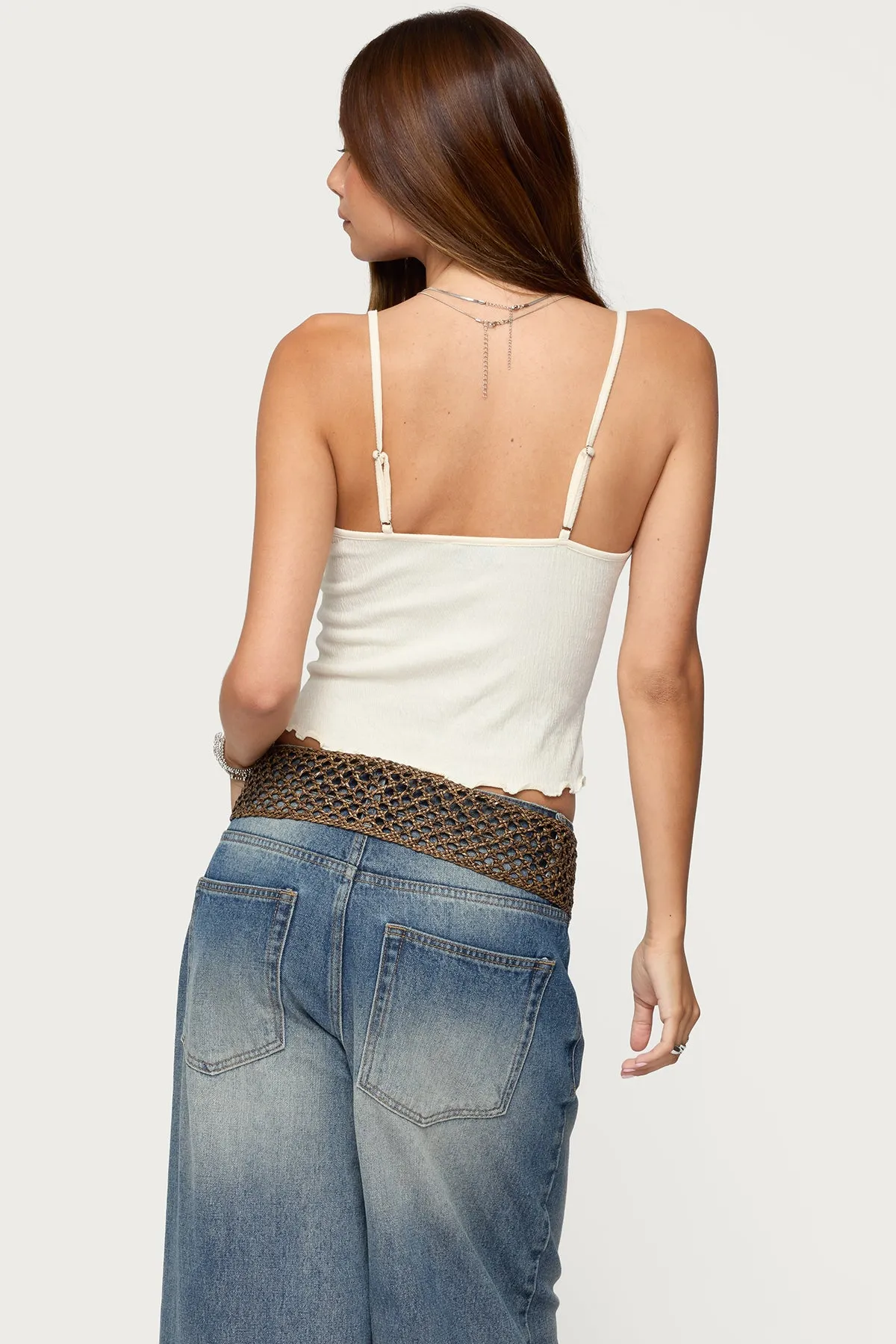 Misty Lacey Textured Tank Top sold by Edikted product image thumbnail 5