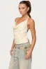 Reid Backless Sequin Cowl Neck Top sold by Edikted