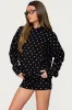 Chelsie Polka Dot Hoodie sold by Edikted