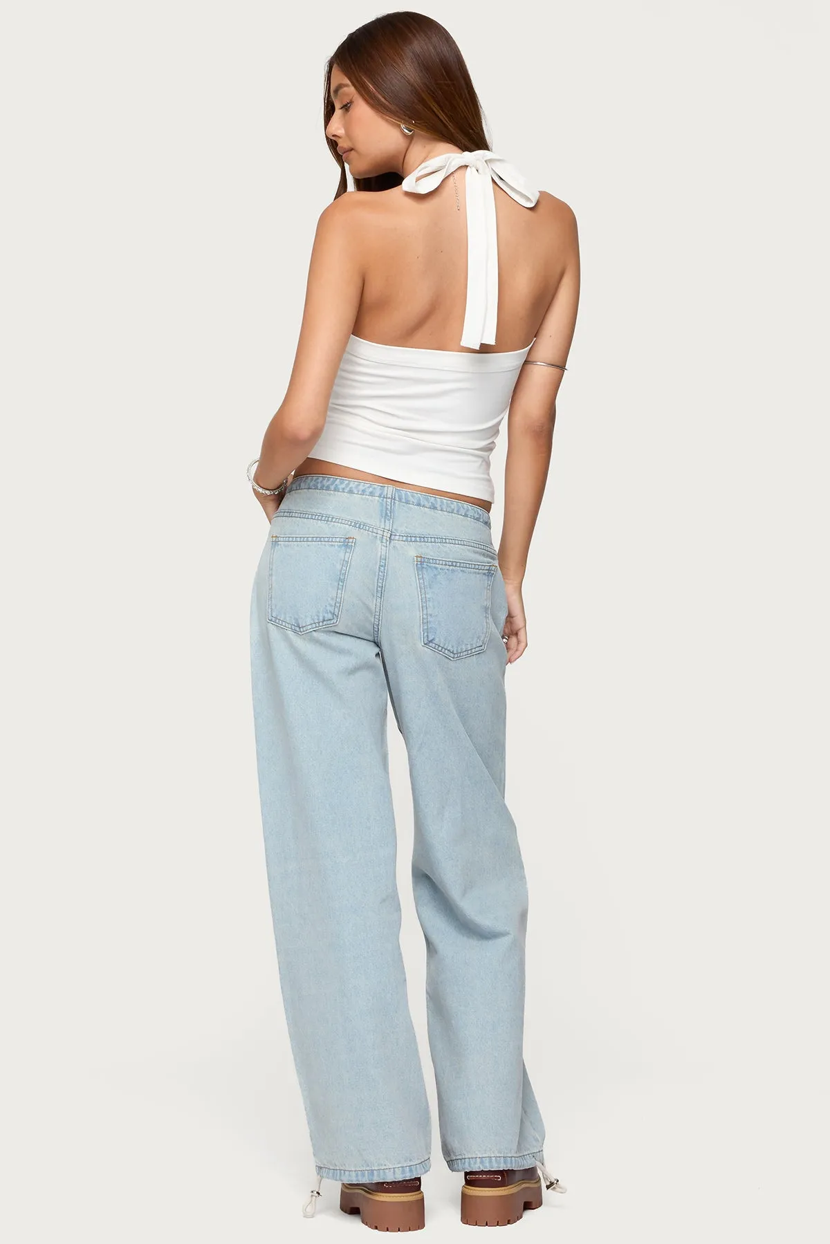 Kylan Asymmetric Halter Top sold by Edikted product image thumbnail 2