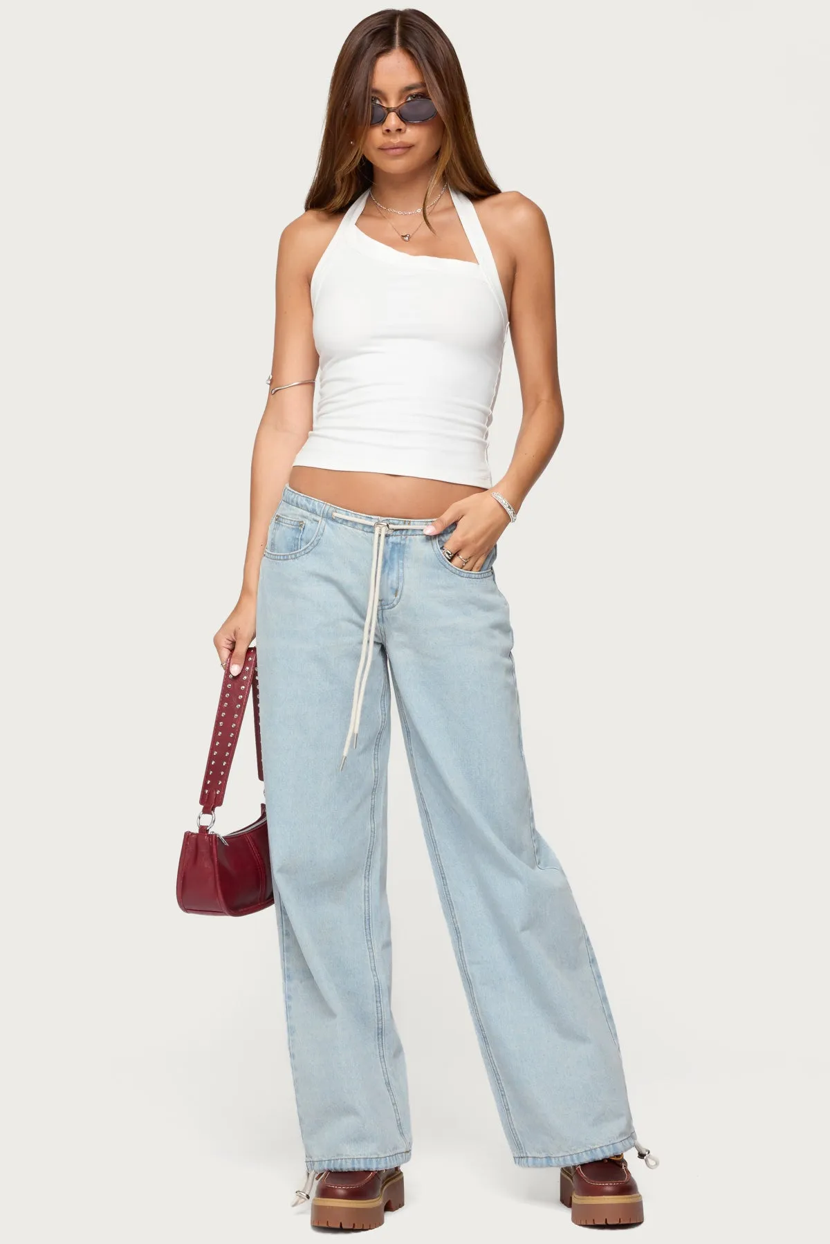 Kylan Asymmetric Halter Top sold by Edikted product image thumbnail 5