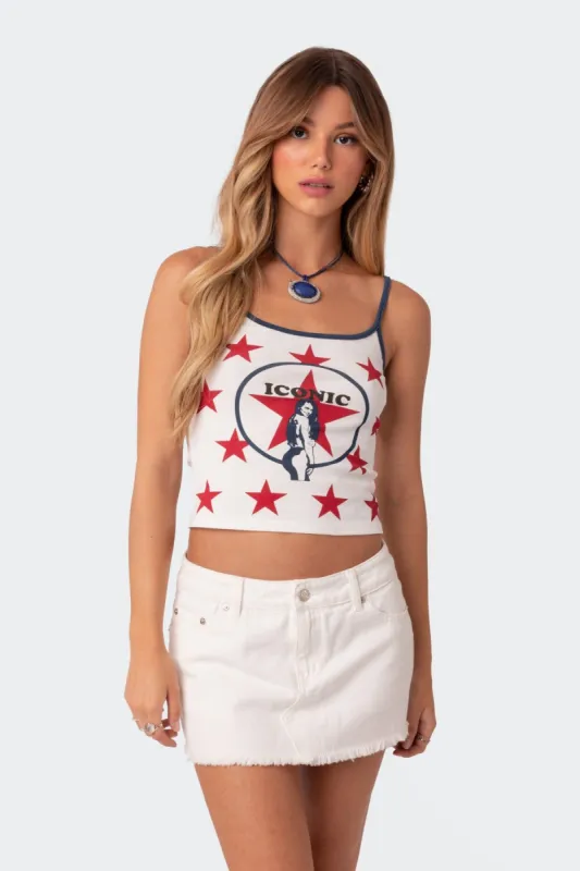 Worldwide Icon Tank Top sold by Edikted