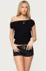 Michaela Off Shoulder Knit Top sold by Edikted