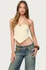 Alana Floral Handkerchief Halter Top sold by Edikted