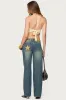 Alana Floral Handkerchief Halter Top sold by Edikted