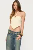 Alana Floral Handkerchief Halter Top sold by Edikted