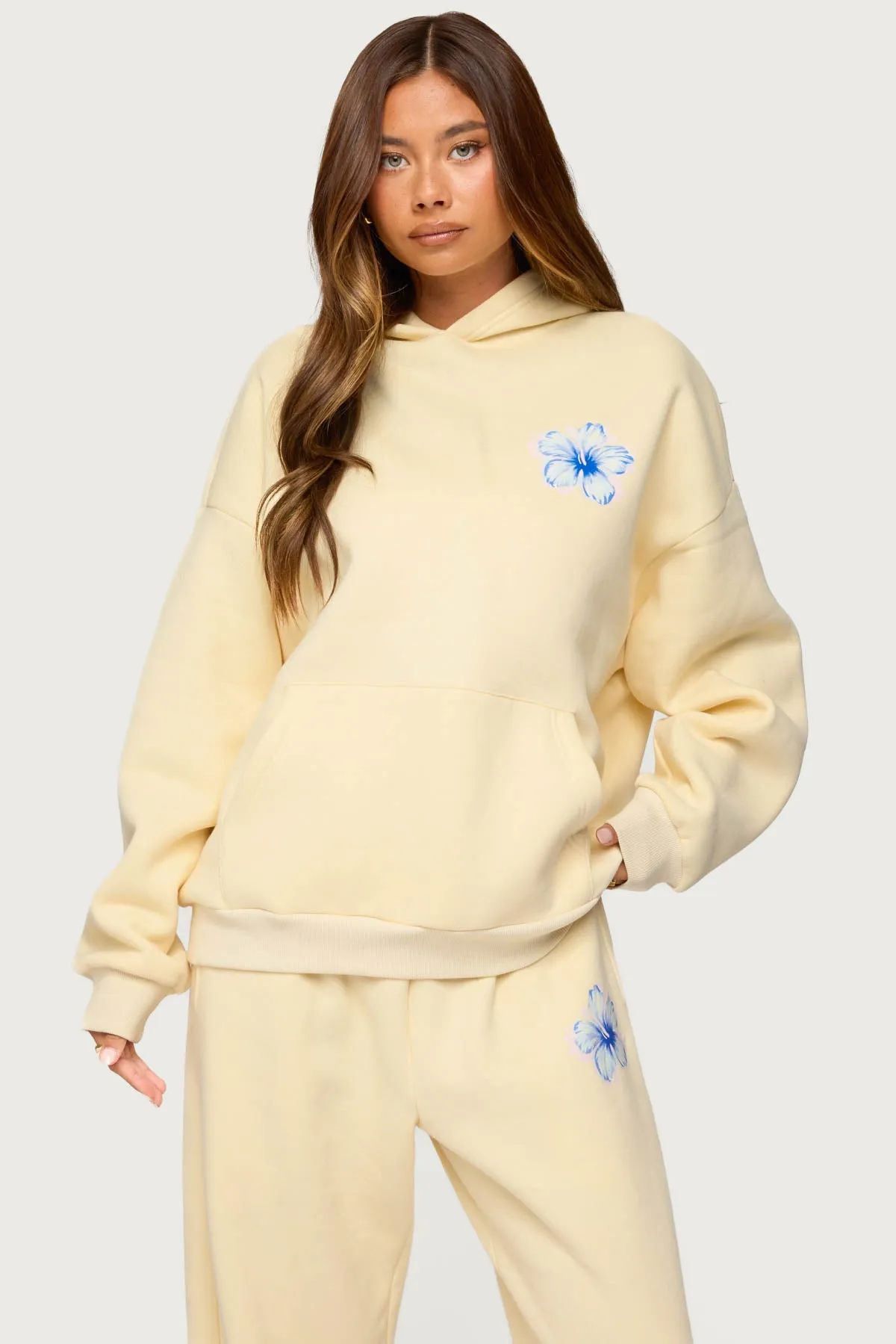 Tropical Bloom Hoodie sold by Edikted product image thumbnail 3