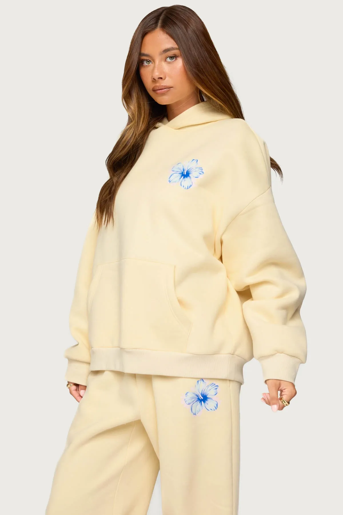 Tropical Bloom Hoodie sold by Edikted product image thumbnail 4