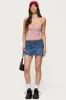 Tova Striped Scoop Tank Top sold by Edikted