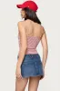 Tova Striped Scoop Tank Top sold by Edikted