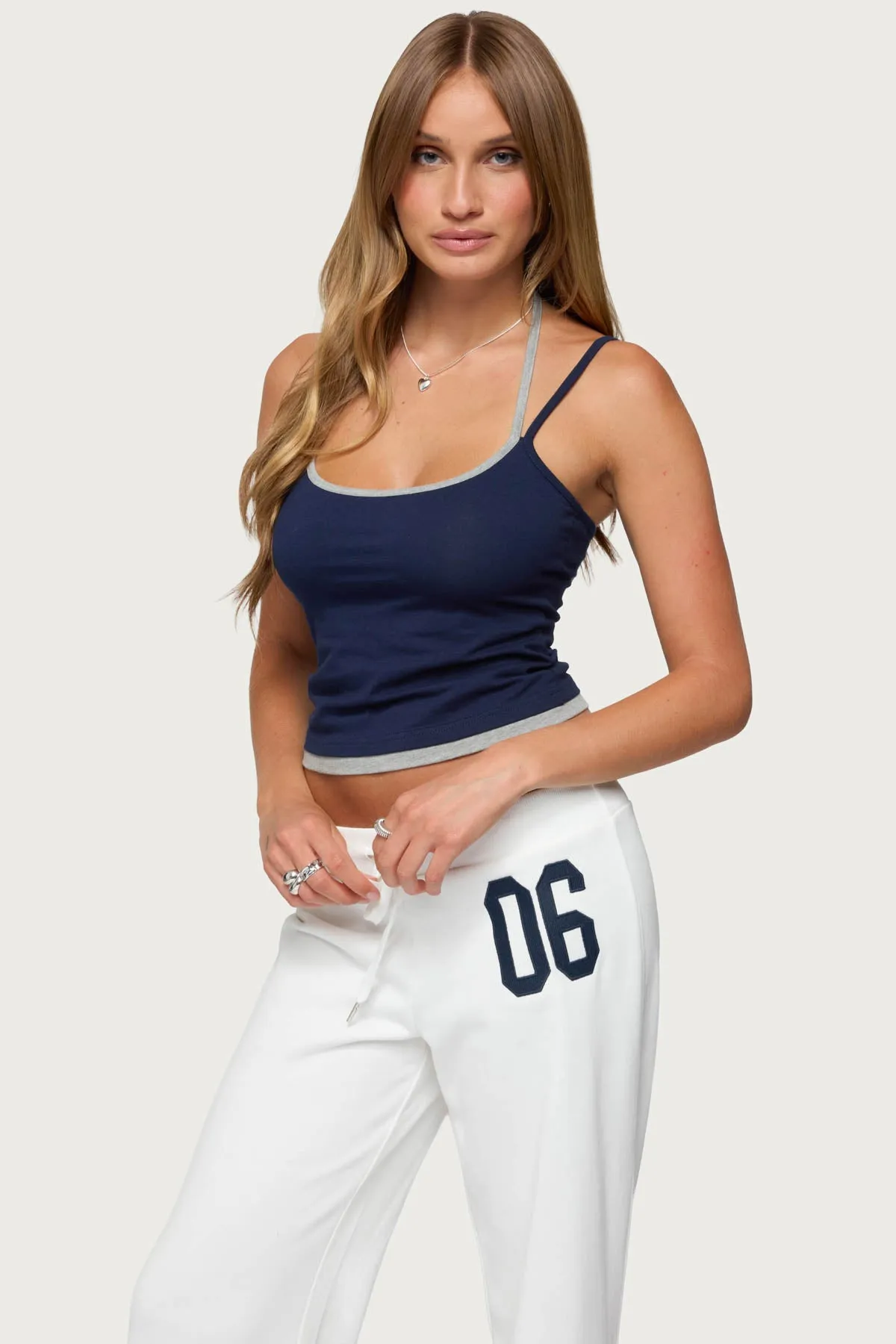 Roya Layered Halter Tank Top sold by Edikted product image thumbnail 3