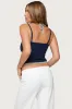 Roya Layered Halter Tank Top sold by Edikted