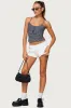 Tova Striped Scoop Tank Top sold by Edikted