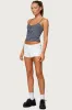 Tova Striped Scoop Tank Top sold by Edikted