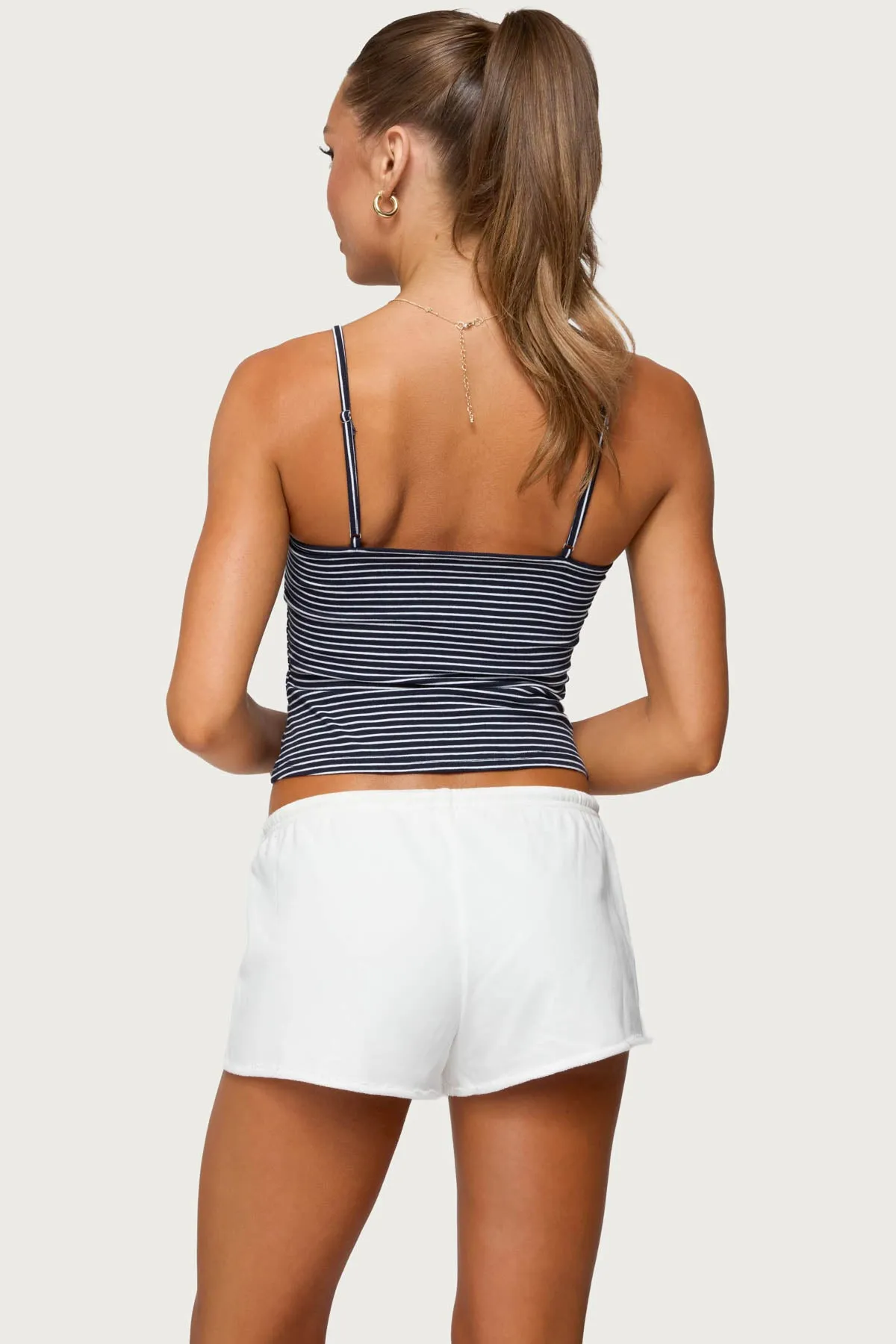 Tova Striped Scoop Tank Top sold by Edikted product image thumbnail 5