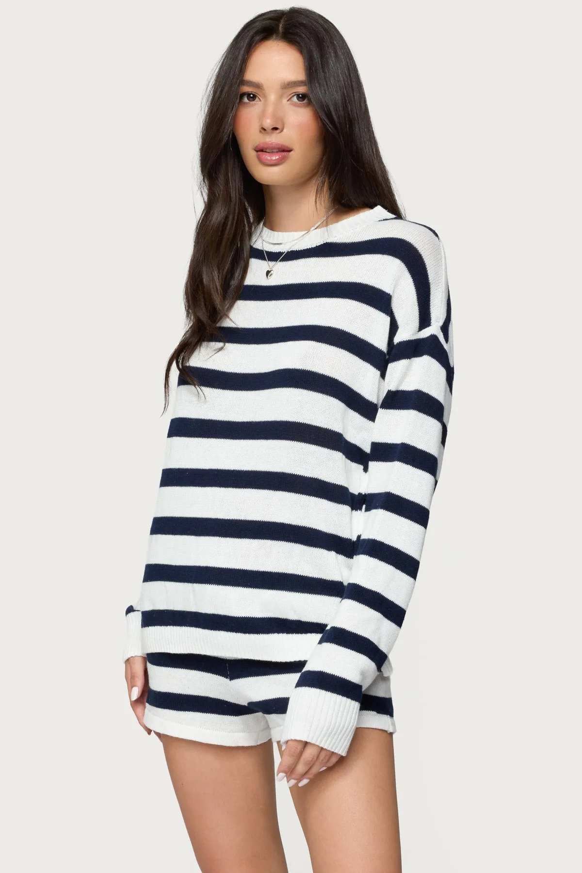 Amaris Oversized Striped Sweater sold by Edikted product image thumbnail 3