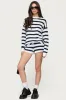 Amaris Striped Knit Shorts sold by Edikted