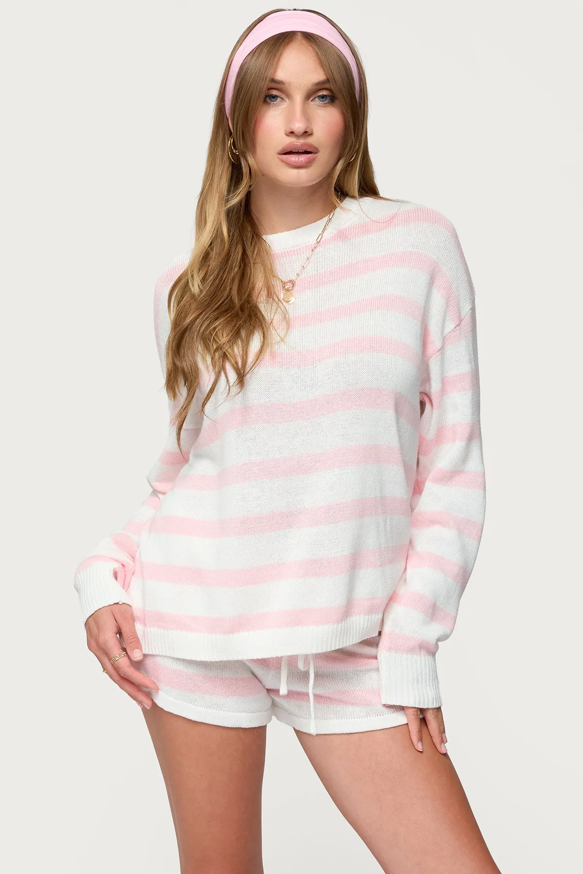 Amaris Oversized Striped Sweater sold by Edikted