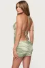 Kasen Printed Mesh Backless Halter Top sold by Edikted