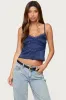 Tamar Satin Effect Tank Top sold by Edikted