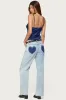 Tamar Satin Effect Tank Top sold by Edikted