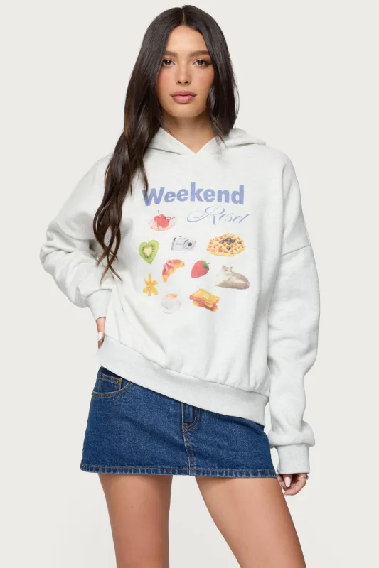 Weekend Reset Hoodie sold by Edikted