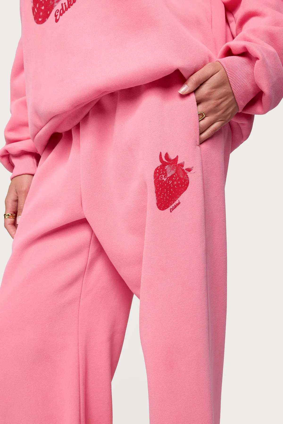 Strawberry Babe Sweatpants sold by Edikted product image thumbnail 4