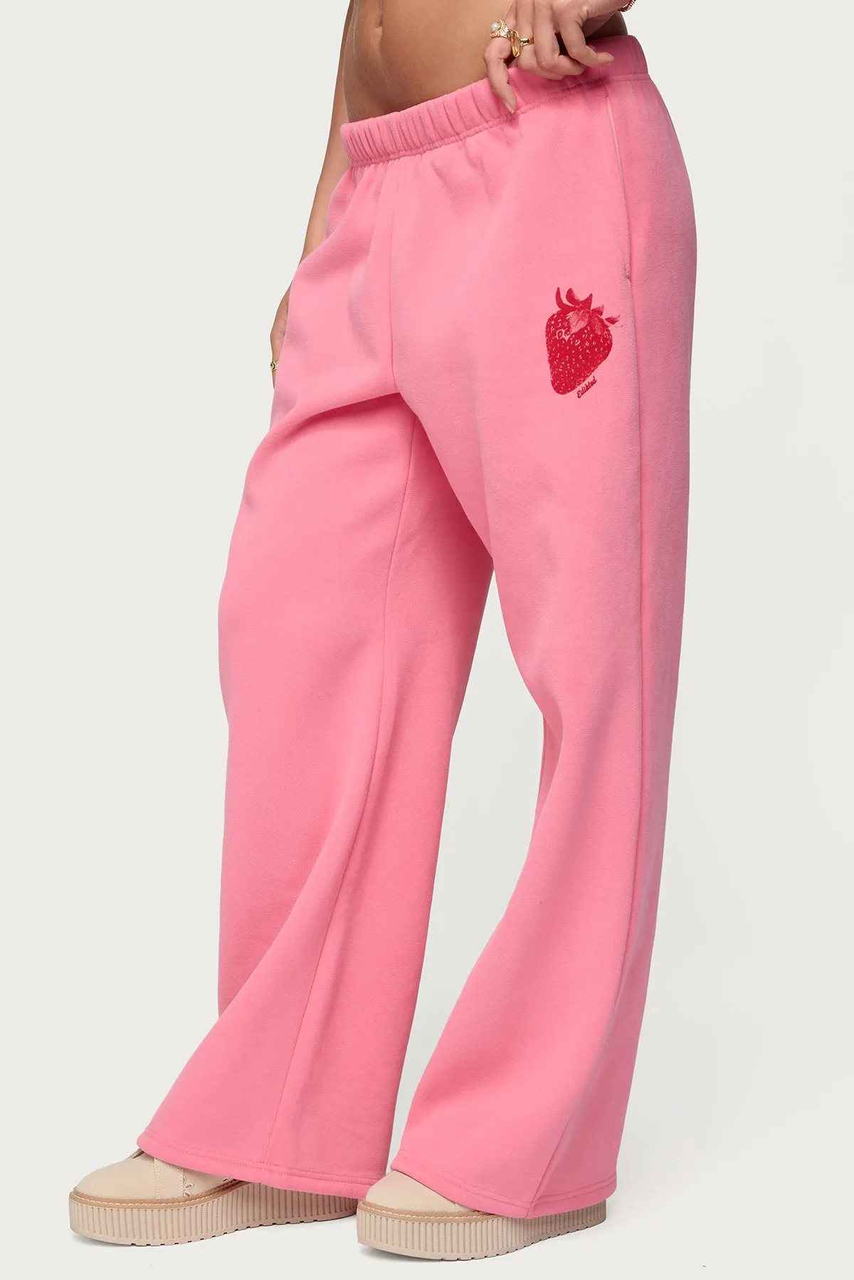 Strawberry Babe Sweatpants sold by Edikted product image thumbnail 5