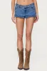 Grommet & Stud Denim Micro Shorts sold by Edikted