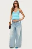 Suanne Crochet & Knit Stripey Halter Top sold by Edikted