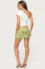 Sheer Sequin Bead Fringed Mini Skirt sold by Edikted