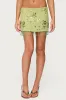Sheer Sequin Bead Fringed Mini Skirt sold by Edikted