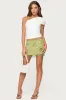 Sheer Sequin Bead Fringed Mini Skirt sold by Edikted