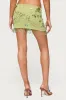 Sheer Sequin Bead Fringed Mini Skirt sold by Edikted