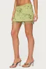 Sheer Sequin Bead Fringed Mini Skirt sold by Edikted