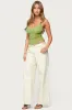 Azelia Beaded Sheer Chiffon Top sold by Edikted