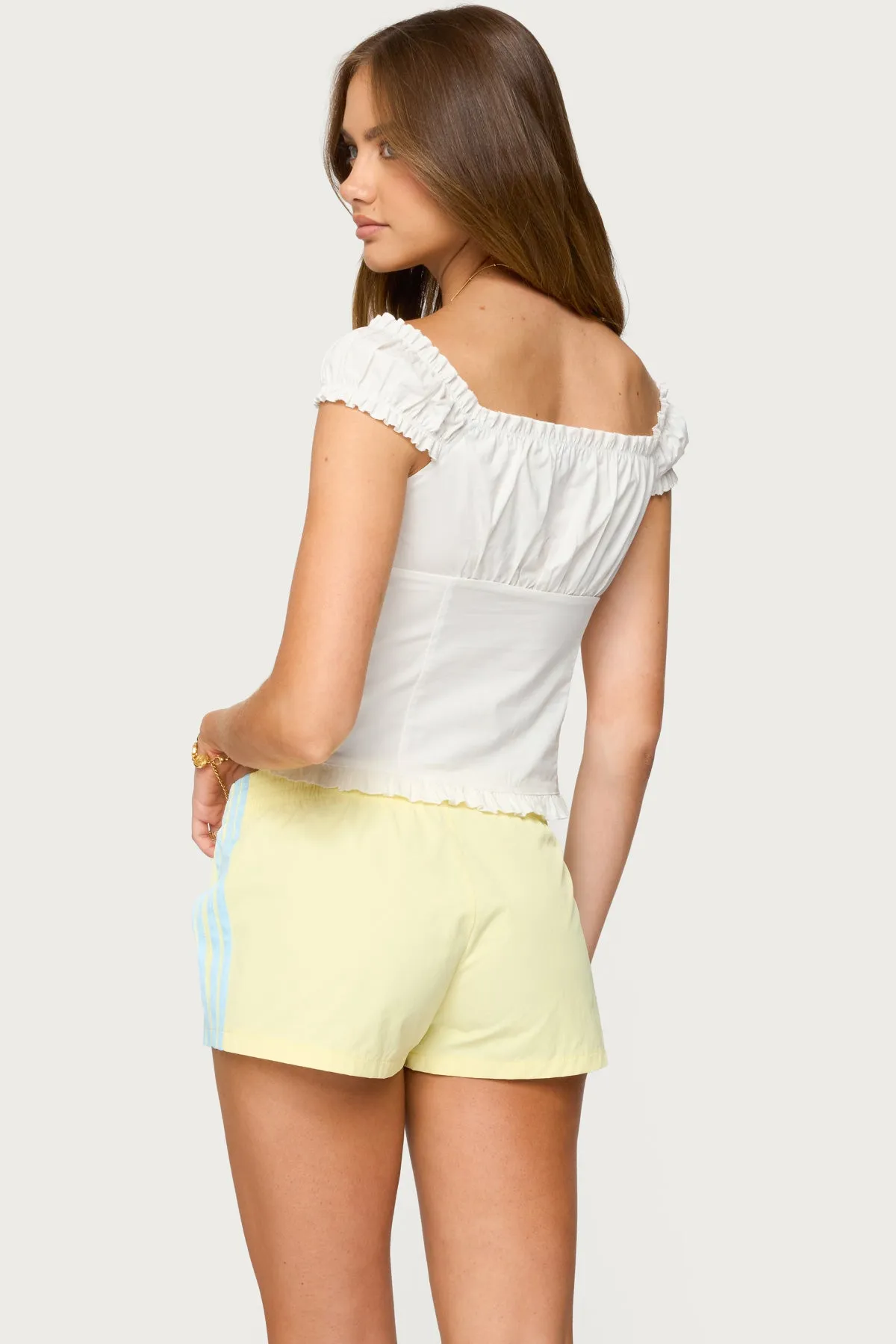 Arlow Ruffle Button Up Top sold by Edikted product image thumbnail 5