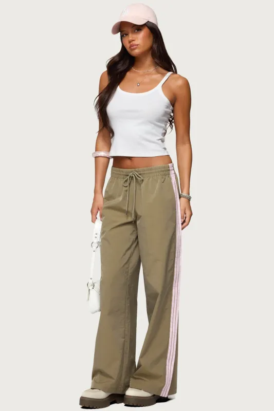 Annabella Nylon Track Pants sold by Edikted