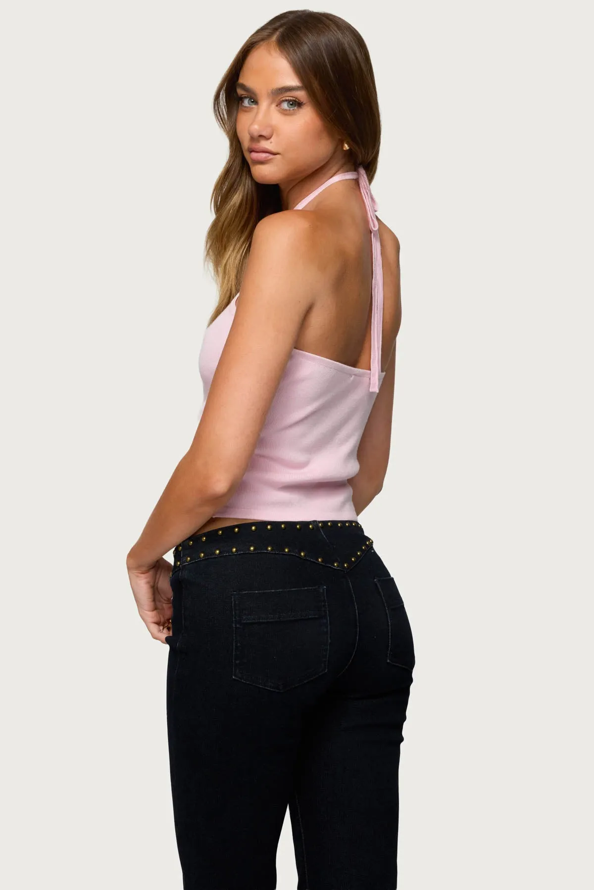Hollis Knit Halter Top sold by Edikted product image thumbnail 5