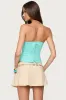 Deirdre Mesh Lace Up Corset sold by Edikted