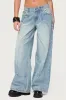 Dema Western Low Rise Jeans sold by Edikted